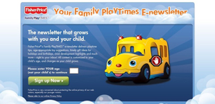 Fisher-Price E-Newsletter and Banners